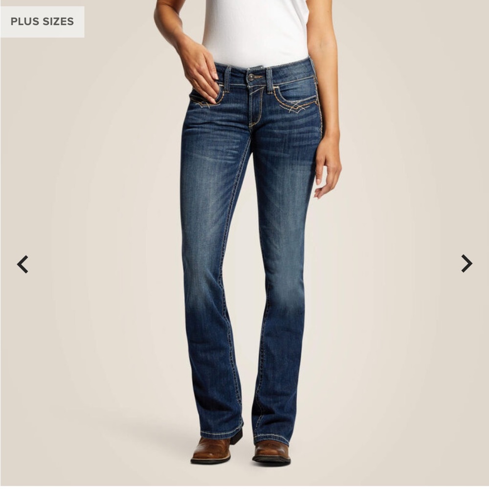 Ariat REAL Denim mid rise bootcut jeans 28r